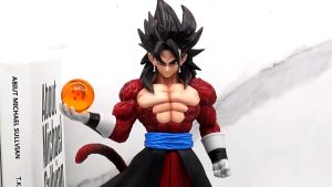 Mô hình nhân vật lớn Vegeto Super Saiyan 4 Figurine Vegeto cầm ngọc rồng Anime Dragon Ball trong 7 viên ngọc rồng