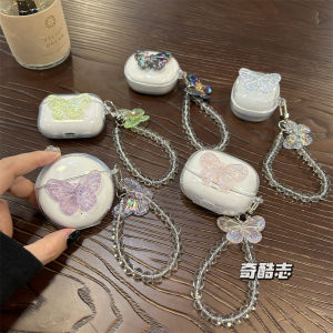 Laser Cut Butterfly Design Silicone Case for Lenovo LP25 Wireless Earphones Protective Cover with Bluetooth Charging Included