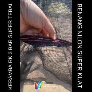 Keramba Ikan Super Tebal Waring Jaring RK 3 Bar Siap Pakai Ukuran 10x3x2
