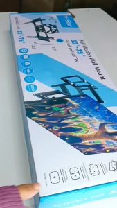 32 Inch-75 Inch 50kg 640x400mm Retractable Heavy Duty Swing Double Arm LCD Bracket Swing TV Wall Mount Bracket Long Profile