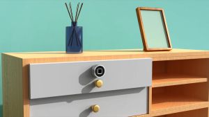 Fingerprint Drawer lock Smart lock Bluetooth lock File cabinet lock Cabinet lock Easy installation without punching holes