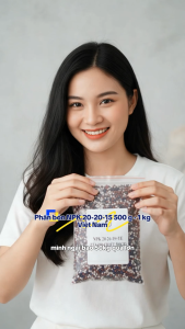 Phân Bón Đầu Trâu NPK 20-20-15+TE Chiết Lẻ 500g/1kg - Dinh Dưỡng Cao Cấp Kích Rễ Mạnh Bung Chồi Nuôi Trái Lớn Đẹp.
