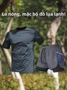 HROLRN | Bộ Áo Đạp Xe Ngắn Tay Nhanh Khô Làm Mát Mùa Hè Cho Nam