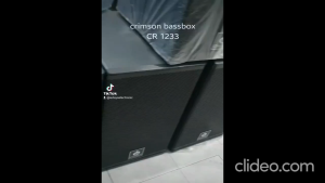 SUBWOOFER AKTIF Crimson CR 1233 SPEAKER 12 Inch Home Theater Karaoke Audio Bass Box