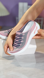 women korean fashion casual flat shoes soft sole boat shoes loafer Comfortable sneaker Slip on shoes walking shoes