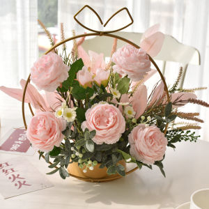 Bông Hoa Pha Lê Cao Cấp 2024 Mẫu Mới Trang Trí Phòng Khách Bông Hoa Khô Nghệ Thuật Đồ Trang Trí Bàn Ăn Bó Hoa Trang Trí