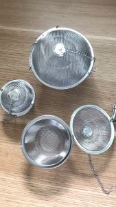 Túi lọc trà inox rổ lọc gia vị có móc treo tiện dụng