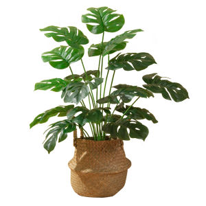 Miniature Nordic Style Artificial Green Plant Decorative Ornament Simulated Bonsai in Pot Trendy Home Decoration Accessory