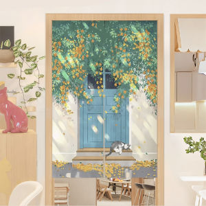 Kitchen Door Curtain Partition Curtain Bedroom Room For Home Living Room Half Short Curtain Toilet Shade Curtain Punch-Free