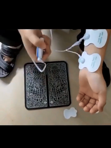 Portable EMS Foot Massager Mat | 19 Levels 9 Modes LCD Remote Control | Rechargeable Muscle Stimulator for Pain Relief
