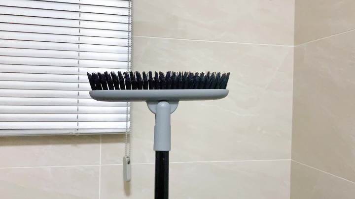 Grout Brush with Long Handle, 49'' Tile Cleaner Tool for Shower, Floors Scrubber for Bathroom Cleaning