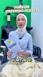 YumYum Hypoallergenic Pet Grooming Gloves Wipes 6pcs