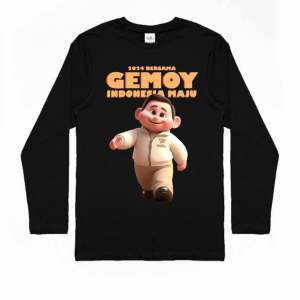 Kaos Prabowo Gemoy 2024 Bersama Gemoy Indonesia Maju Baju Prabowo Gemoy Bahan Premium
