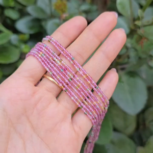 Q2401 Dây hạt Tourmaline đa sắc size nhí chất xịn trong vắt có SL ít thôi ạ không kén mệnh - Phong Thuỷ TUDO P