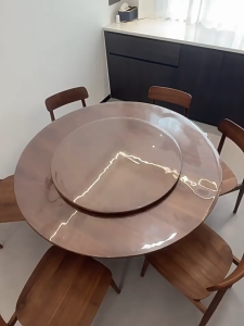 Round 4/6/8 Seater✨ Transparent PVC Table Cloth Waterproof Anti-Scald Soft Plastic Glass Cover