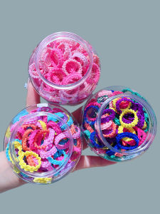Sweet Girl Hair Ties Edged Elastic Bands Wide Skirt Edge Children High Aesthetic No Damage Baby Braid Hair Bands Accessories