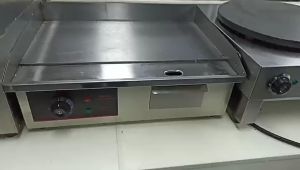 Bếp chiên mặt phằng dùng điện 3000W Chiên rán nướng thịt lạp xưởng xúc xích bánh doremon...