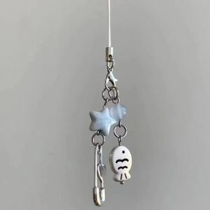 Dây Đeo Điện Thoại Hình Cá Xinh Xắn Mặt Dây Chuyền Cá Dễ Thương Dây Đeo Điện Thoại Cho Nữ Phụ Kiện Điện Thoại Di Động Có Móc Khóa