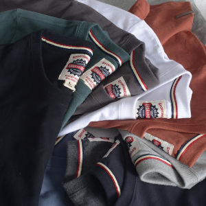 9 Colors with Hair! Washed Brushed Fabric! Export Mens Clothing Factory Balance Cargo with Logo Cut off Pure Color All Cotton Short Sleeve T-shirt Men