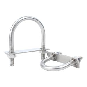 Bộ Vít Chữ U Bằng Thép Không Gỉ 304 Kèm Miếng Chắn Vít Dài Miếng Cố Định Hình Chữ Nhật Ống Vuông Kẹp Ống Phụ Kiện Cố Định