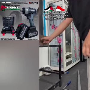 PROMO APR RAJA BOR IMPACT WRENCH AP127+ 650NM BODY KECIL TENAGA BESAR PEMBUKA BAUT RODA CVT MOTOR MOBIL