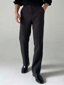 DAVID&ME | Stylish Iron-Free Easy-to-Match Slim Fit Trousers Straight Leg Dress Pants