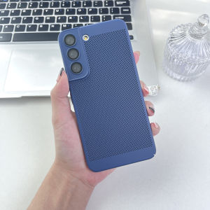 Mesh Heat Dissipation Breathable Phone Case for Samsung S21 Plus S20FE S21FE S21Ultra 5G Hard PC Shockproof Cover Camera Protection Case