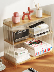 Modern Minimalist Acrylic Desktop Organizer Rack Tea Cup Holder Multi-layer Transparent Storage Shelf for Home Tea Set Display