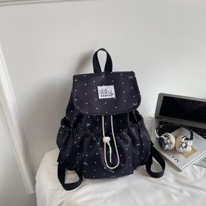 SALUTATION | Dots and Bow Small Backpack for Leisure Commuting Travel