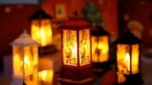 Đèn Lồng Nhỏ/ Đèn Led Trang Trí Giáng Sinh Phong Cách Vintage