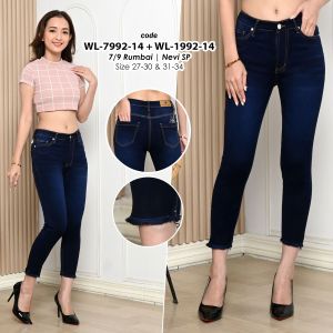 Celana Jeans Skinny 7/9 Cropped Rawis 27-34