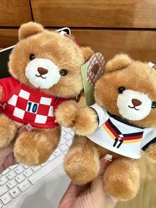 QIAOSHANG | Football Bear Plush Toy Keychain Decorative Gift