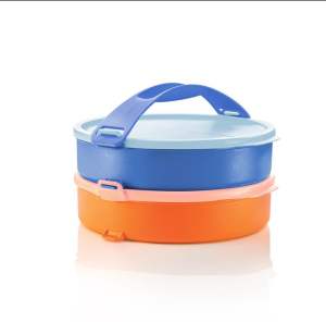 กล่องอาหารบรรจุอาหาร Tupperware รุ่น Round Click To Go ขนาด 880ML