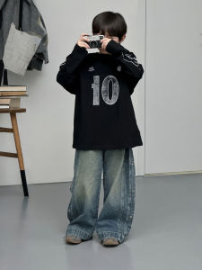 Thickened Long Sleeve Childrens T-shirt Inner Wear Base Shirt Autumn Winter Clothes New 2025 Kids Cotton Top for Boys And Girls