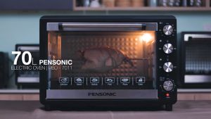 Pensonic Large Electric Oven 70L with Rotisseries & Convection | PEO-7011 (Stay On Timer 120mins Timer 3D Diamond Wall Fast Heat Balance Heat Ketuhar Elektrik Murah Grill Oven Toaster 电烤箱)
