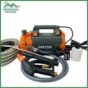 Máy rửa xe có chỉnh áp Dekton DK-CWR3001Pluscó CB chống giậtcông suất 3000W máy bơm nước màu xám
