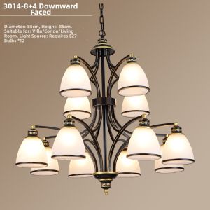 MINGRU | American Style Loft High Ceiling Chandelier