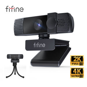 FIFINE | FIFINE 2K/4K USB Webcam With AutoFocus For YouTubePC/Mac Camera With Privacy Cover For Gaming/Live Streaming/Meeting-K436/K438