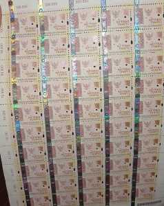 Materai 10000 10rb Tempel Tembus Sinar UV Asli Ori Pos (50 PCS)