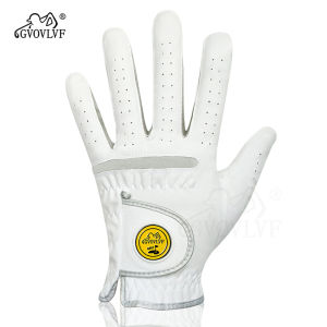 1 Piece Men Golf Glove Micro Soft Fabric Breathable Comfortable Fitting With Magnetic Marker Replaceable For Golfers