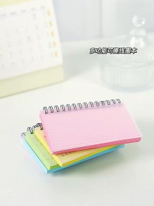 50pcs Index Cards With Covers B7 Tearable Coil Book Portable notepad