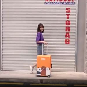 EKK Luggage Cover Protect Travel Suitcase Cover 18-32Inch Elastic Thicken Children Seri Daimeng Cartoon Suitcase Protect Cover