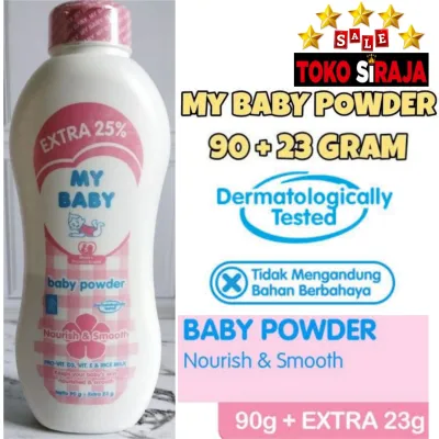 MY BABY BABY POWDER SWEET FLORAL 90 + 23 GR / BEDAK TABUR ANAK MY BABY PINK
