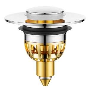 Vòi Chậu Rửa Mặt Chống Rò Rỉ Kiểu Nút Nổ Chống Mùi Phụ Kiện Chậu Rửa Mặt Phổ Thông Phụ Kiện Phòng Tắm Chất Lượng Cao