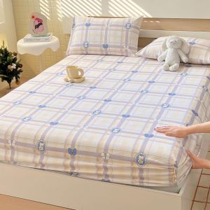 Kiss Dear | Cotton Thick Mattress Protector Sheet Three-Piece Set