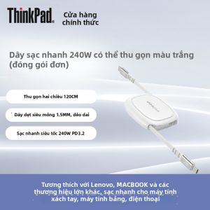 ThinkPad|Dây Cáp Sạc Nhanh Dữ Liệu Co Dãn 240W 1.2m