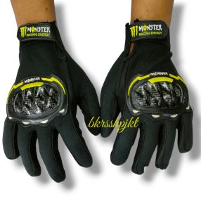 Sepasang Sarung Tangan Motor Pria Full Jari Variasi Batok