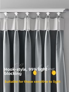 YANXI | Light Blocking Hook Curtain for Home Use