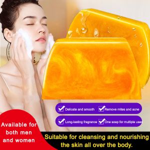 Amino Acid Handmade Perfume Gold Essential Oil Soap Care Body Whitening Soap Deep Clean Skin Unique Fragrance