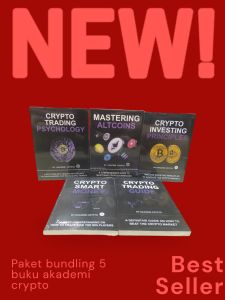 paket 5 buku AKADEMI CRYPTO TRADING PSYCHOLOGY GUIDE MASTERING INVESTING